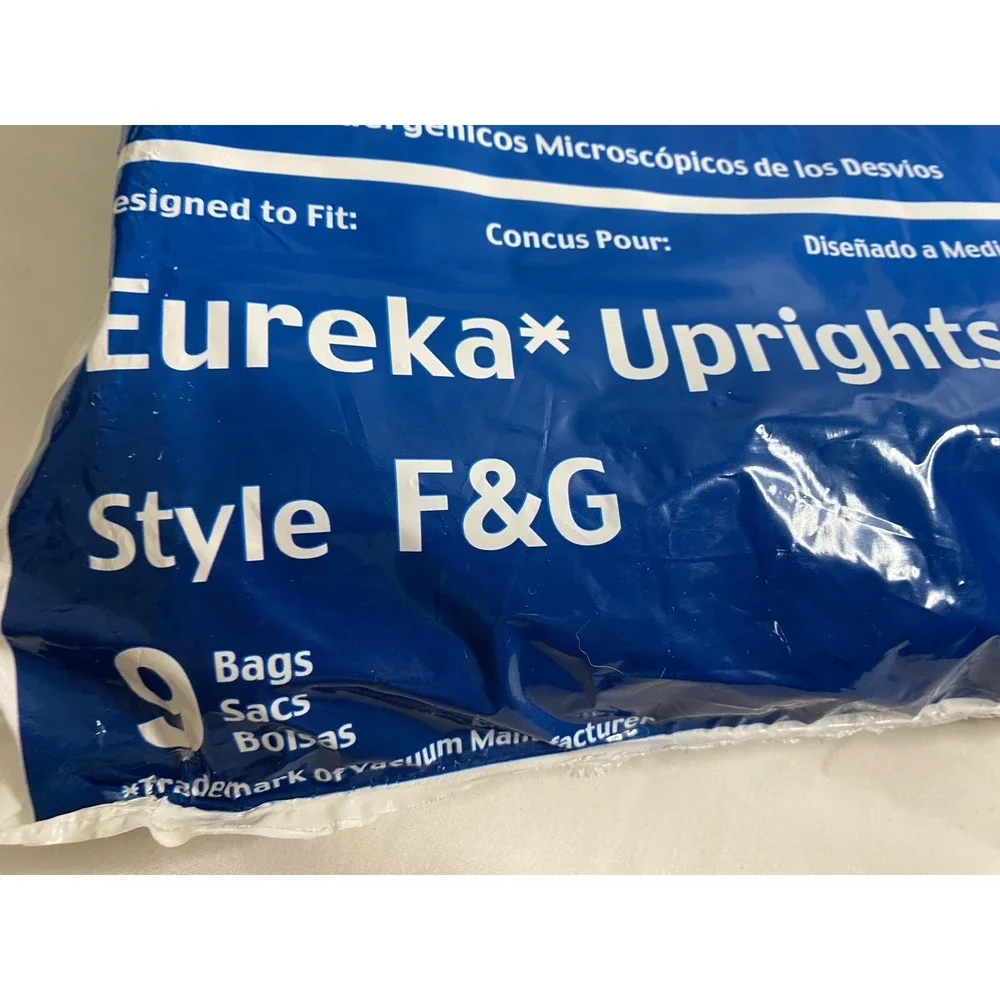 2 Packs EnviroCare Eureka F&G Vacuum Bags 9 Pack Each Type F&G Replacement Bags